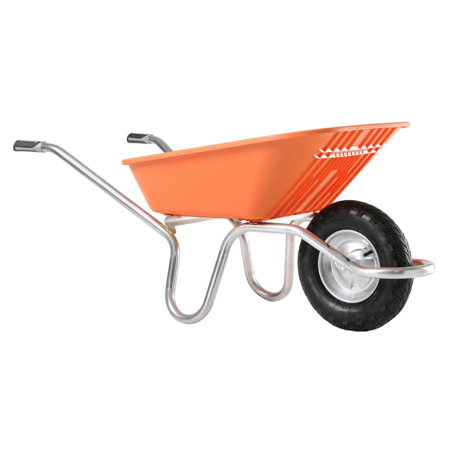 Brouette 100 Litres légère pour femme avec roue gonflée