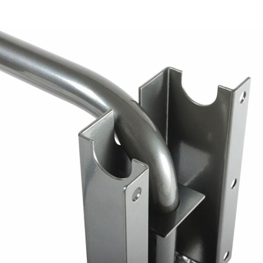 Dévidoir mural avec tube peint en gris