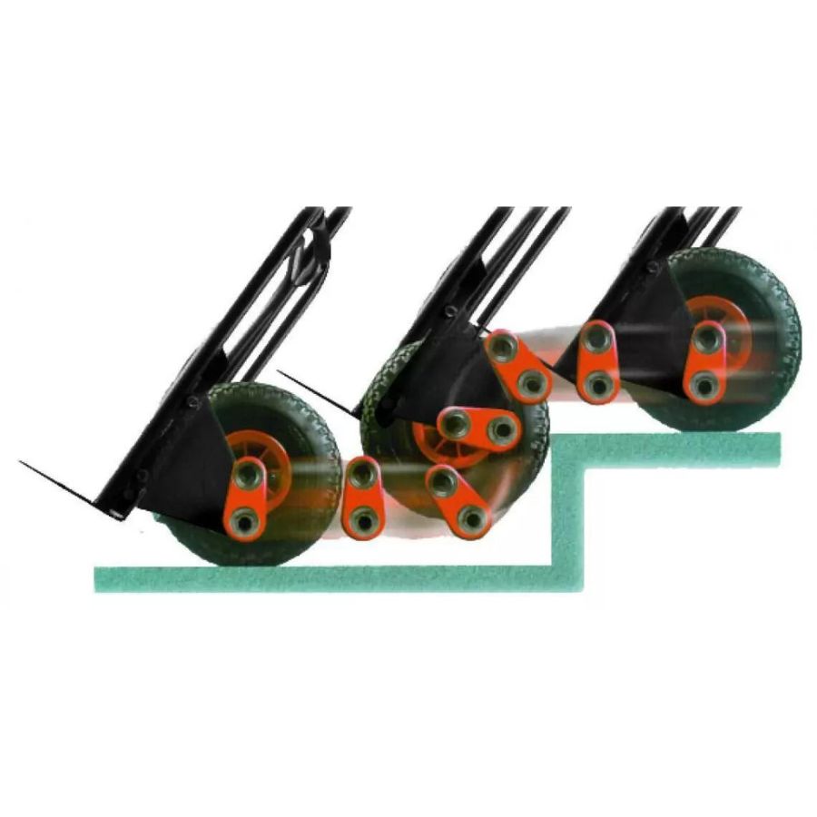 Diable de déménagement avec roues gonflées