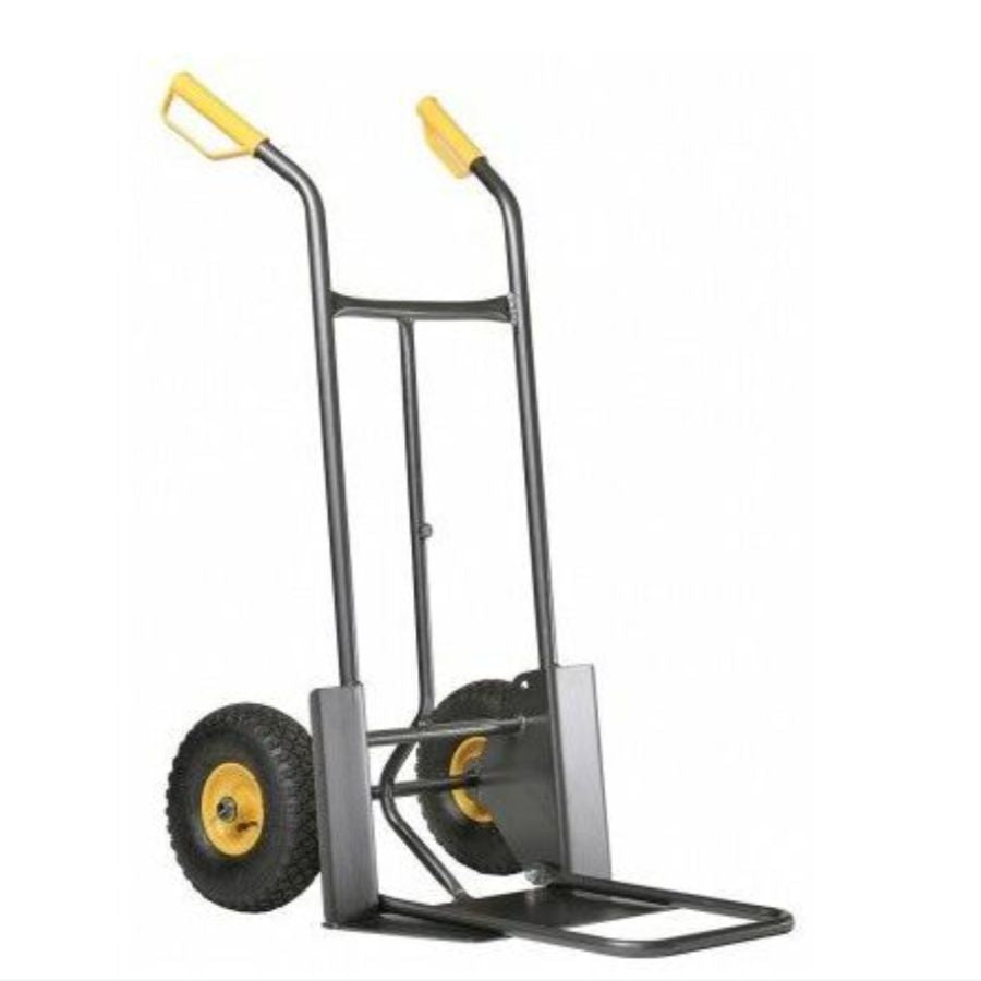 Diable de manutention avec roues gonflées