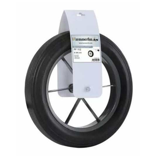 Roue brouette pleine avec bande d'accrochage PF112