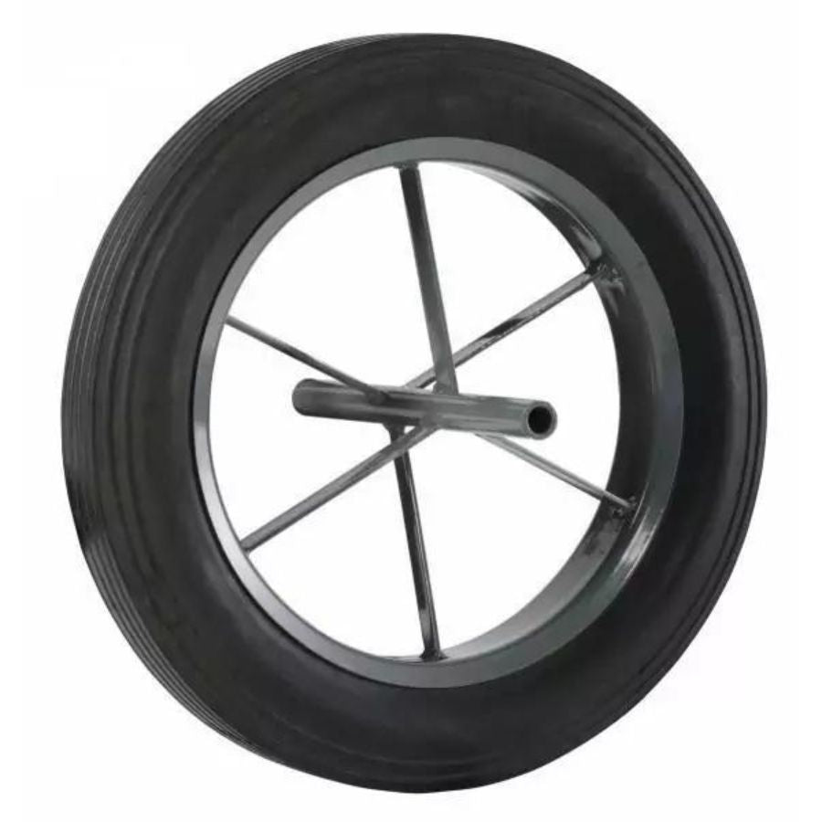 Roue brouette pleine avec coussinets plastiques PF145