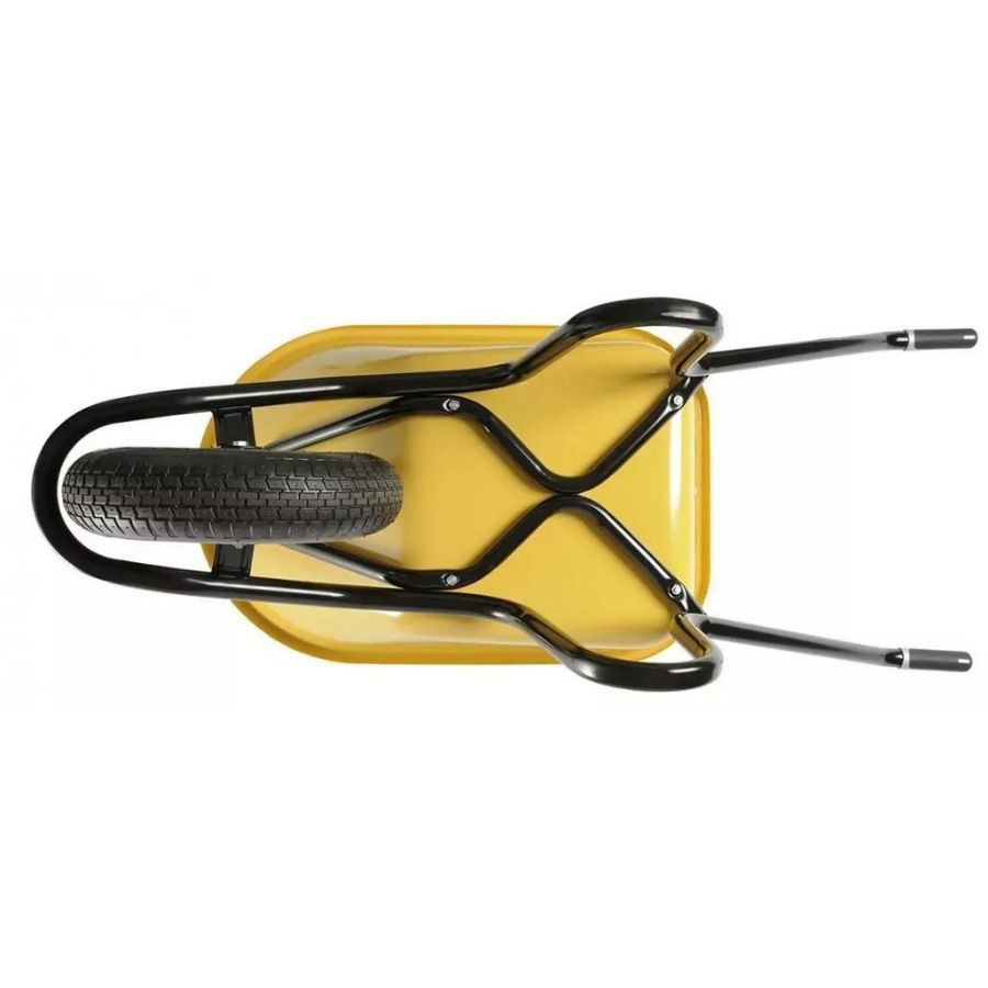 Brouette 110 litres pour maçonnerie et travaux lourd avec roue gonflée