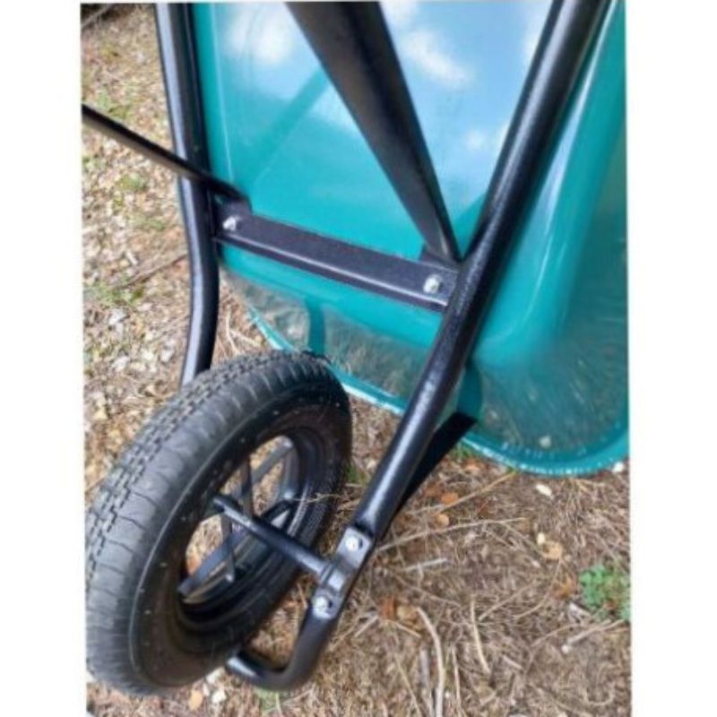 Brouette monobloc laqué de 90 litres avec pneu à chambre à air