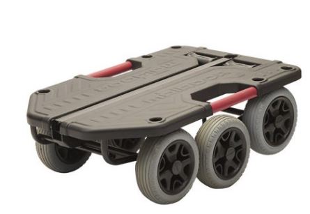 Chariot charges lourdes tout terrain avec 6 pneus increvables