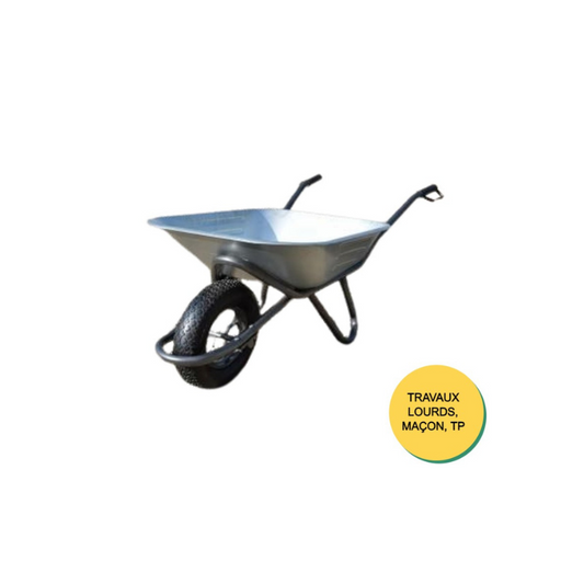 Brouette 90 litres châssis renforcé