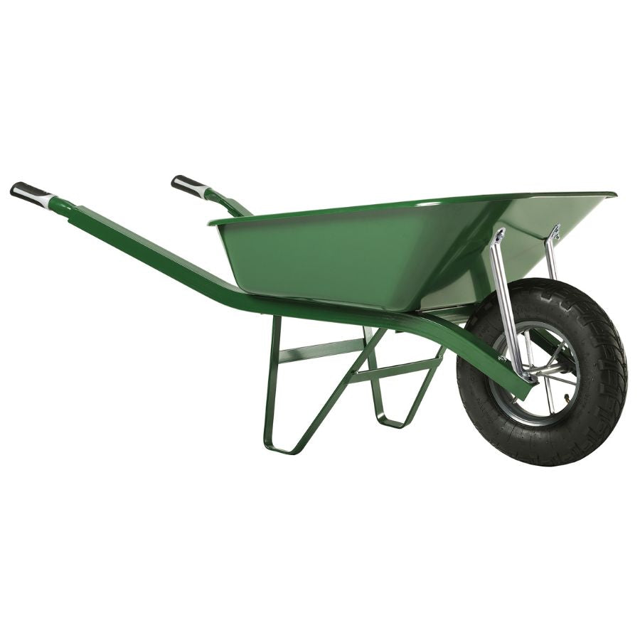 Brouette Robuste De 100 Litres Ch ssis Corni res Avec Roue Gonfl e brouette-robuste-de-100-litres-ch-ssis-corni-res-avec-roue-gonfl-e