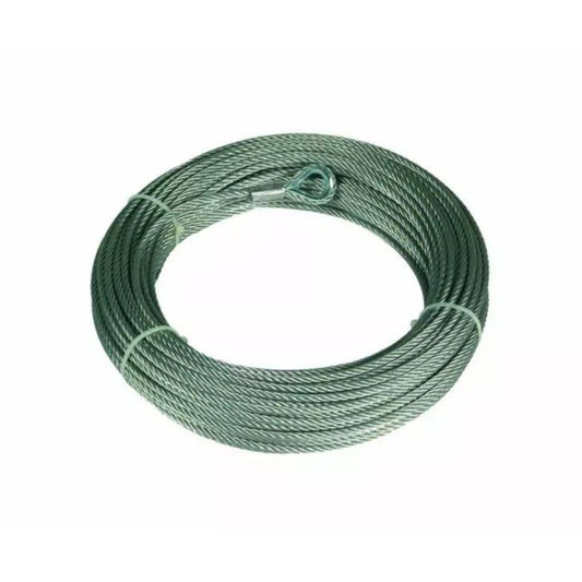 Câble de levage 62 m sur fond blanc