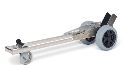 Lève porte en aluminium sur fond blanc