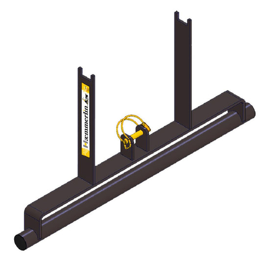 Tréteau d'appui pour monte matériaux sur fond blanc